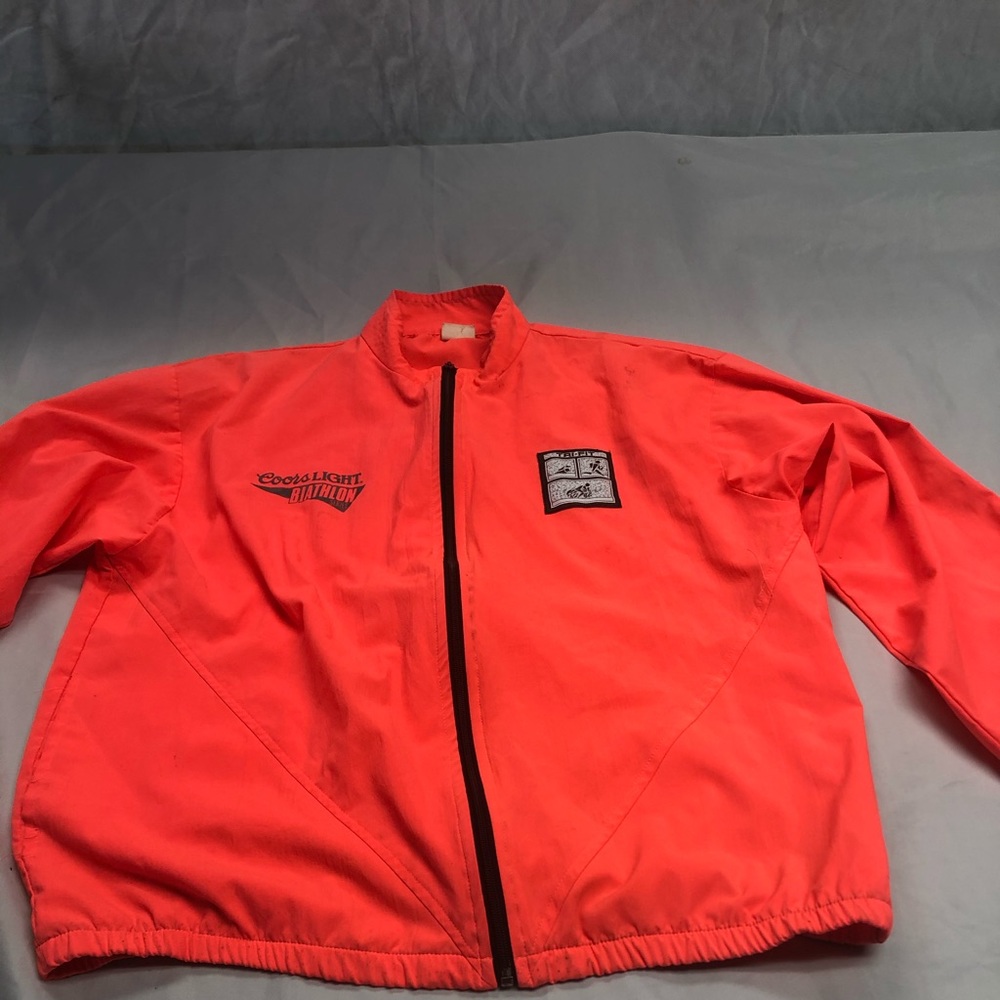 Vintage Coors Light Biathlon Windbreaker L